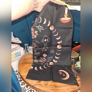 Mystical Moon Phases 19x19 Table Cover / Tapastry